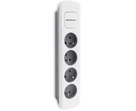 QOLTEC Listwa zasilająca - 4 gniazda, 1.8m, biało-szara 50295 - 1122528 - zdjęcie 2